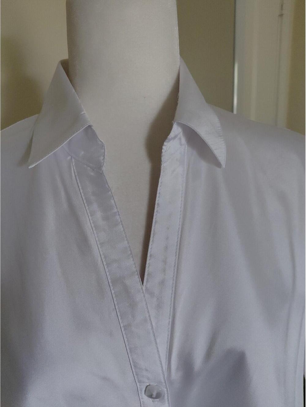 Beluva San Francisco  Button-Up Shirt White Sz 12 EUC - Picture 3 of 8